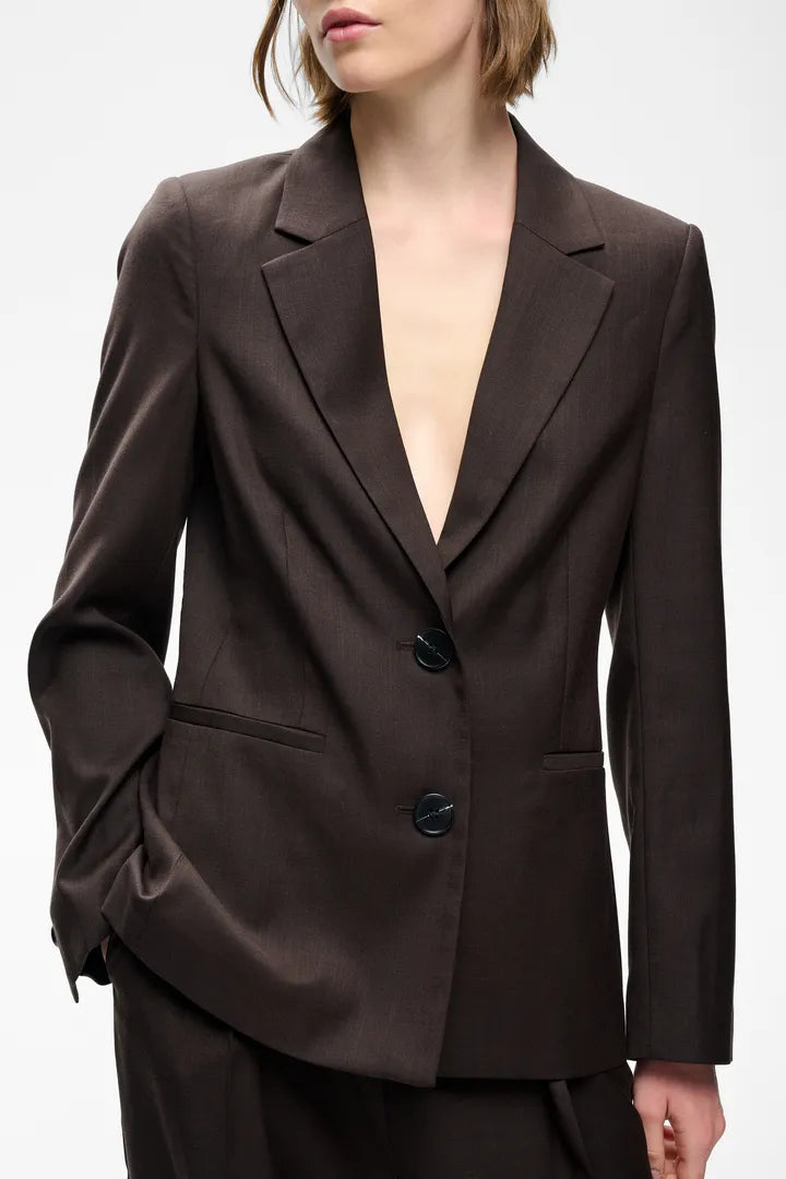CadieIW Mel Core Blazer Chocolate Brown Mel InWear