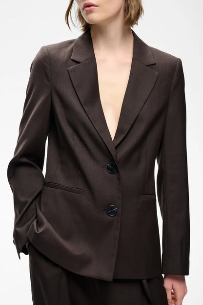 CadieIW Mel Core Blazer Chocolate Brown Mel InWear