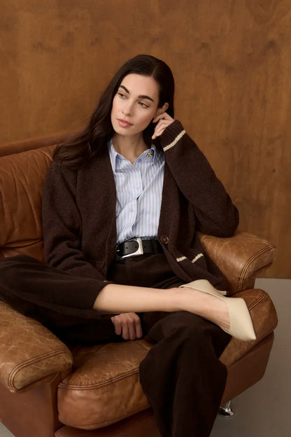 Nova Katrina Cardigan Coffee Bean Mel Culture