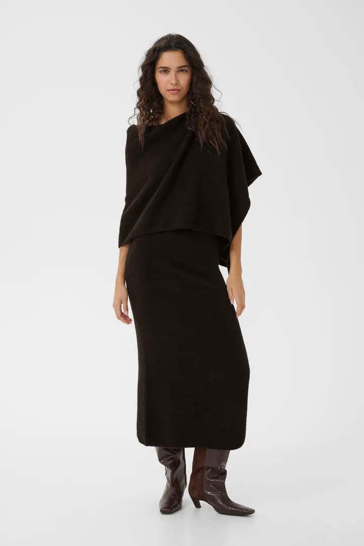 AlphaGZ Scarf Dress Ganache Gestuz
