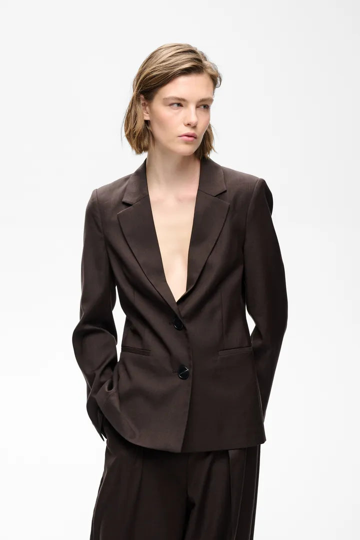 CadieIW Mel Core Blazer Chocolate Brown Mel InWear