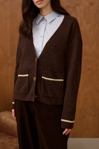 Nova Katrina Cardigan Coffee Bean Mel Culture