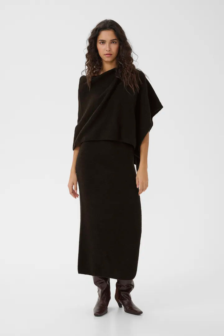 AlphaGZ Scarf Dress Ganache Gestuz