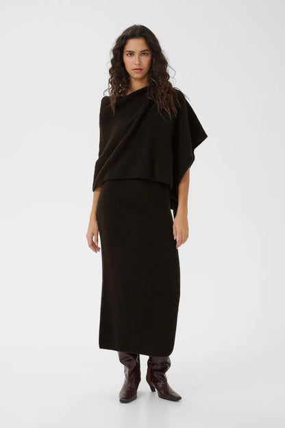 AlphaGZ Scarf Dress Ganache Gestuz