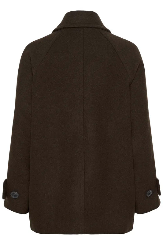 ThoraIW Minona Coat Chocolate Brown InWear