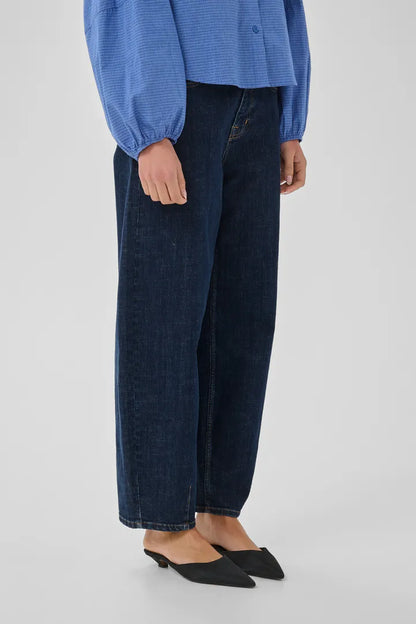 Lucy 187 Barrel Jeans Dark Blue Un-Wash My Essential Wardrobe
