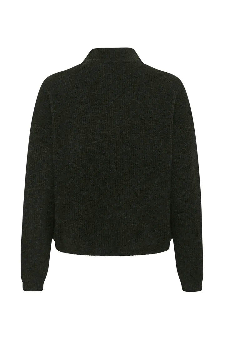 AlphaGZ Short Cardigan Rosin Melange Gestuz