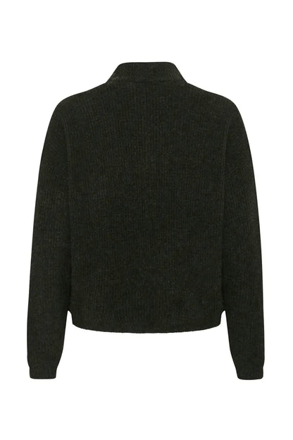AlphaGZ Short Cardigan Rosin Melange Gestuz