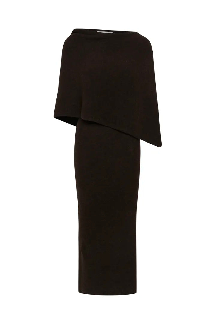 AlphaGZ Scarf Dress Ganache Gestuz