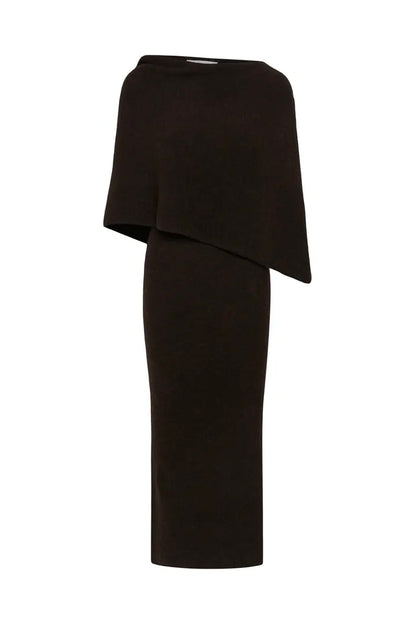 AlphaGZ Scarf Dress Ganache Gestuz