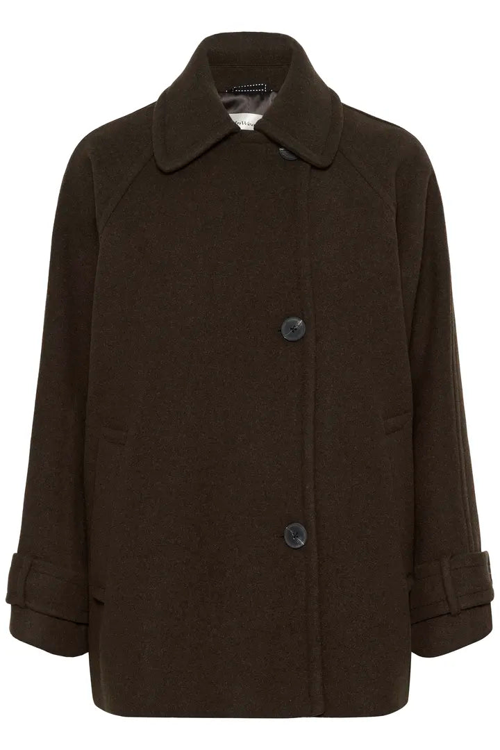 ThoraIW Minona Coat Chocolate Brown InWear