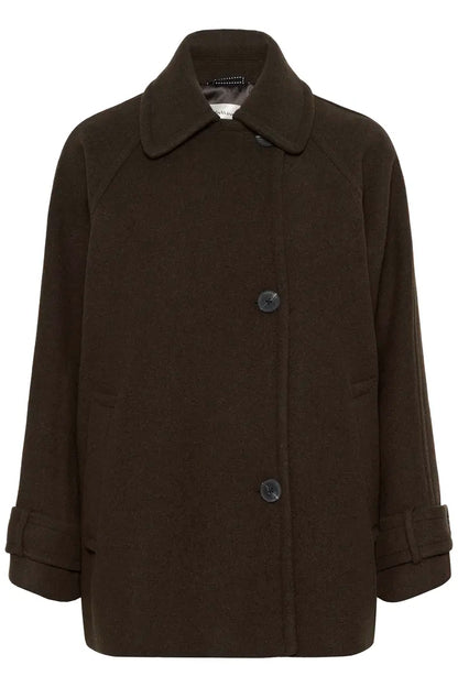 ThoraIW Minona Coat Chocolate Brown InWear
