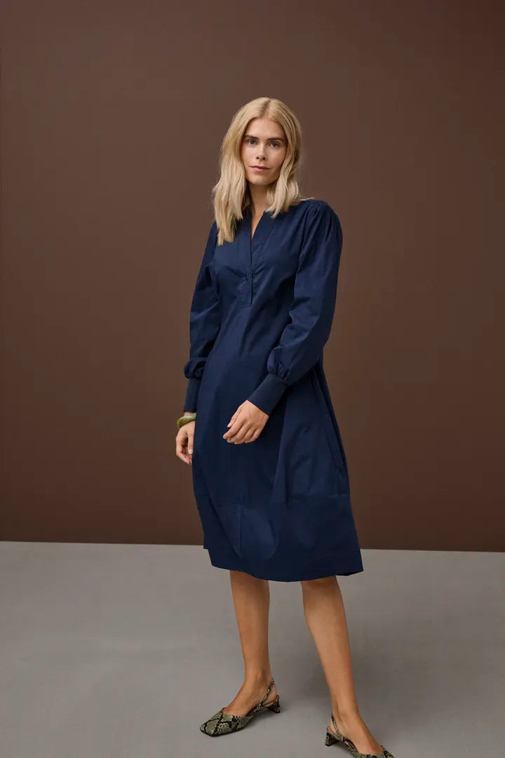 Antoinett Rib Dress Blue Iris Culture