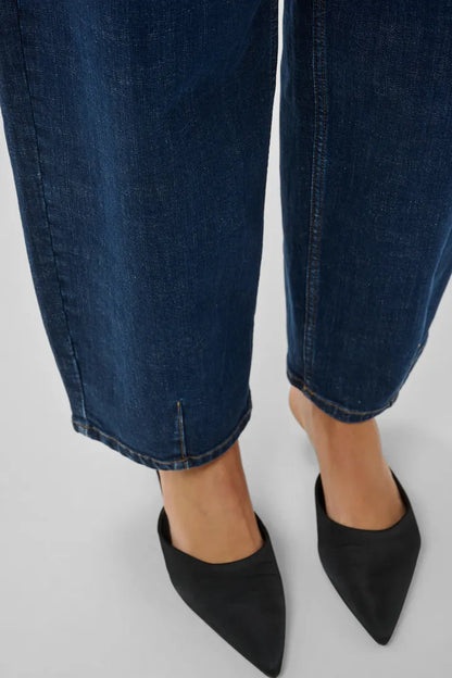 Lucy 187 Barrel Jeans Dark Blue Un-Wash My Essential Wardrobe
