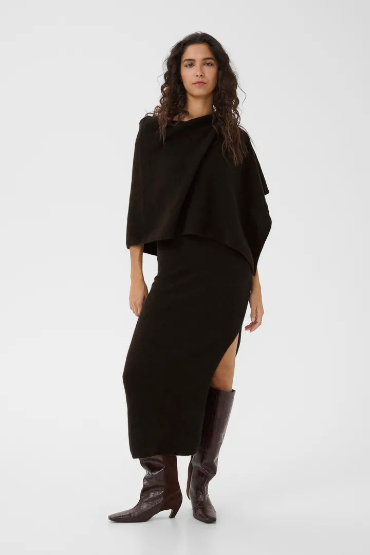 AlphaGZ Scarf Dress Ganache Gestuz