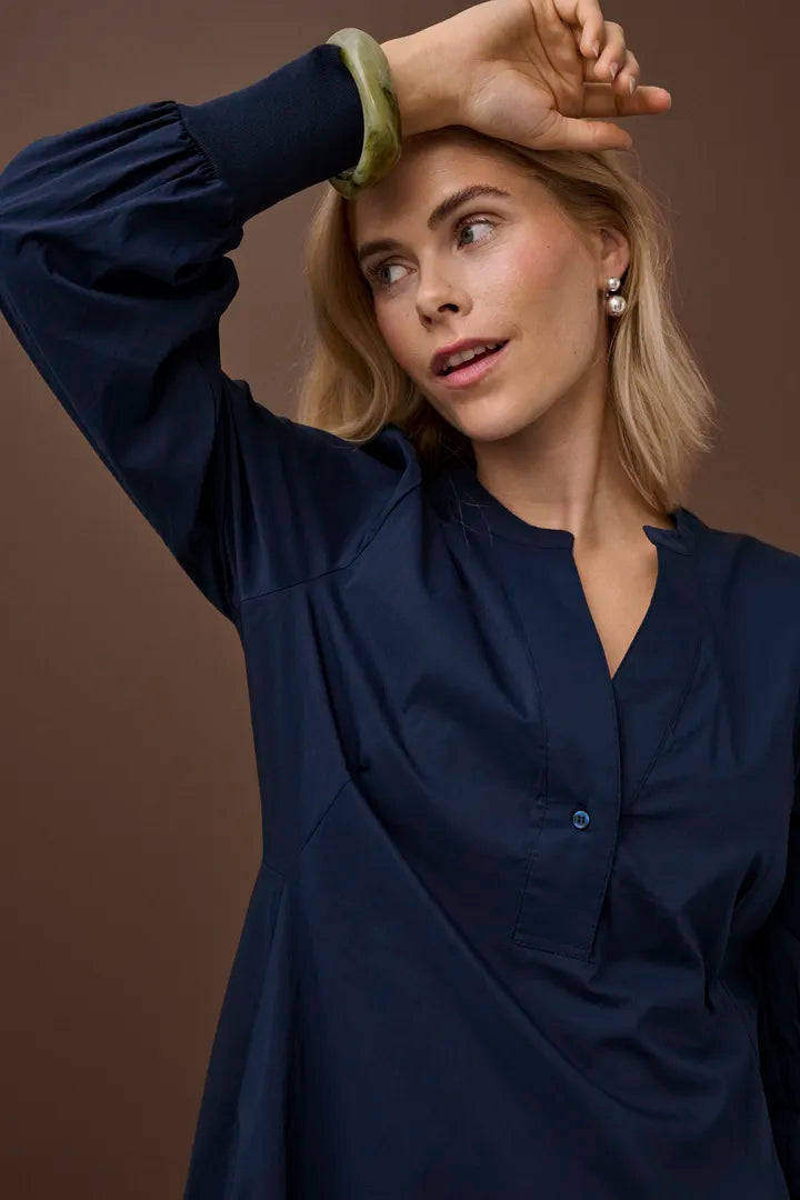 Antoinett Rib Dress Blue Iris Culture