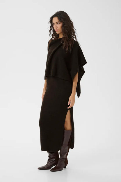 AlphaGZ Scarf Dress Ganache Gestuz