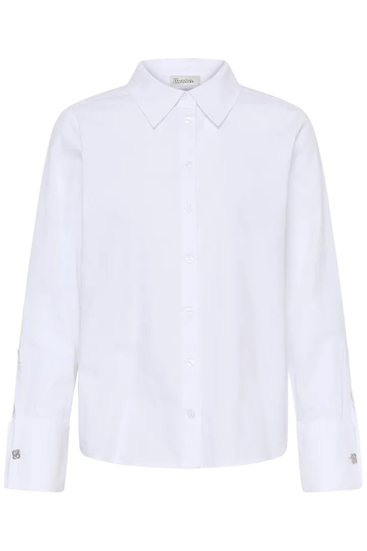 Sunna Deco Cuff Shirt Bright White My Essential Wardrobe