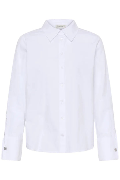 Sunna Deco Cuff Shirt Bright White My Essential Wardrobe