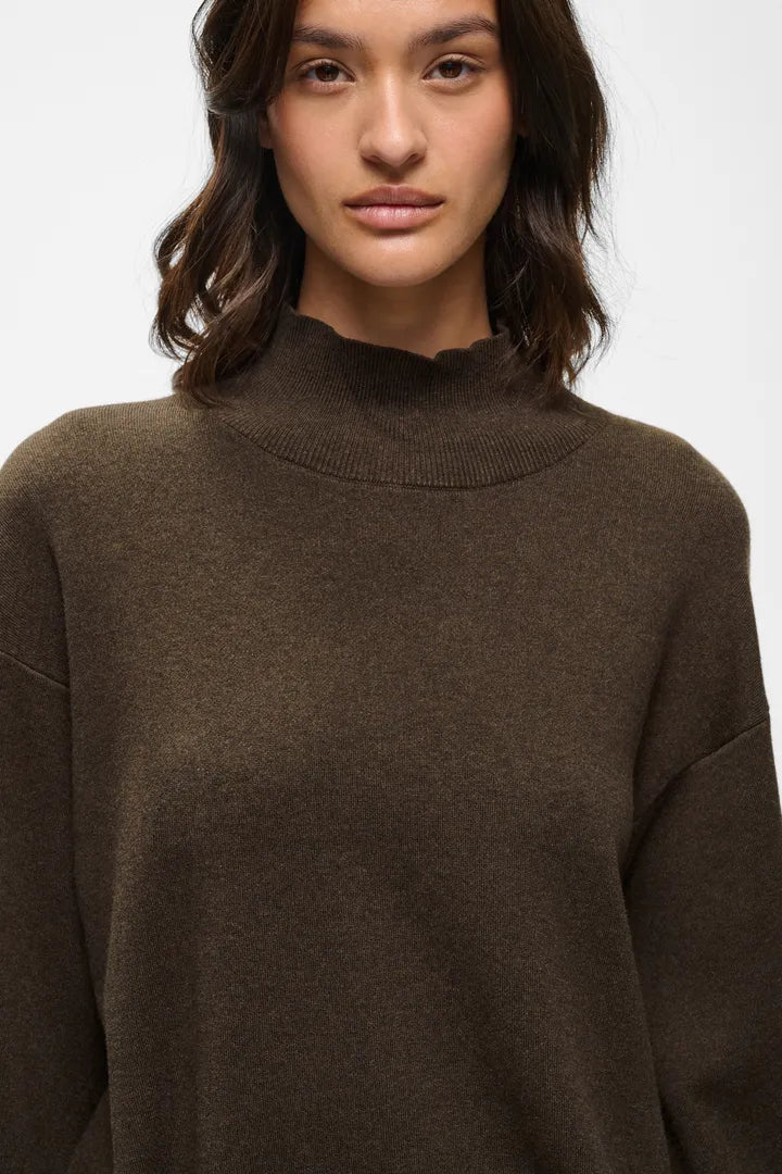TildaIW Highneck Chocolate Torte Mel InWear