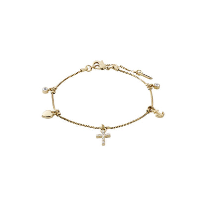 Anet Crystal Bracelet Gold Pilgrim