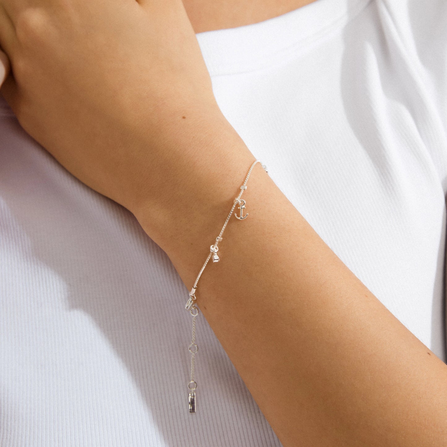 Anet Crystal Bracelet Silver Pilgrim