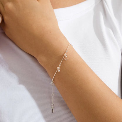 Anet Crystal Bracelet Silver Pilgrim