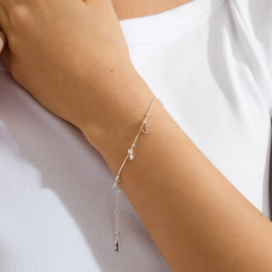 Anet Crystal Bracelet Silver Pilgrim