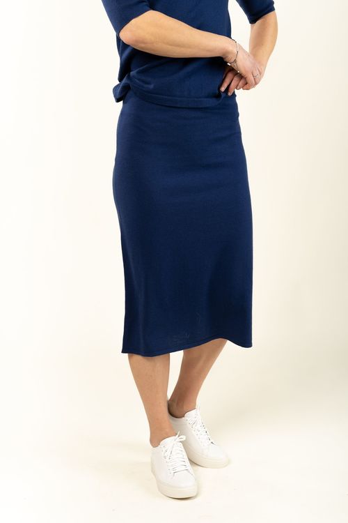 Honor Knitted Skirt Marine Blue Filippa K
