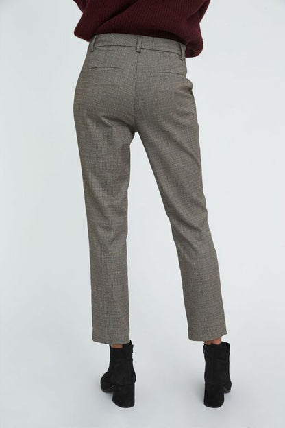 Kylie Crop 489 Brown Mini Herringbone Five Units