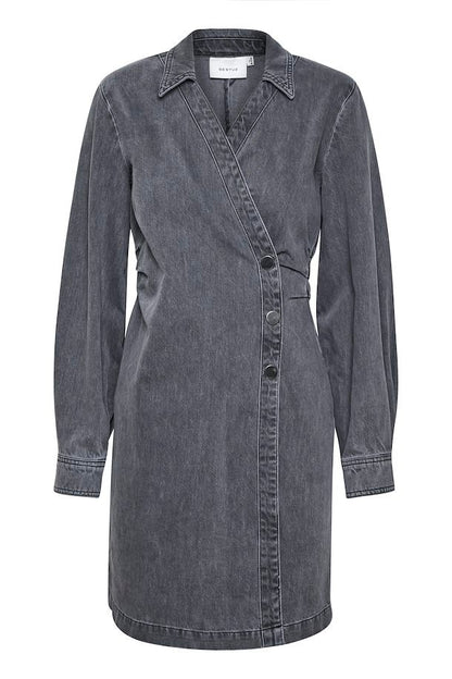 GlendaGZ Short Dress Washed Light Grey Gestuz