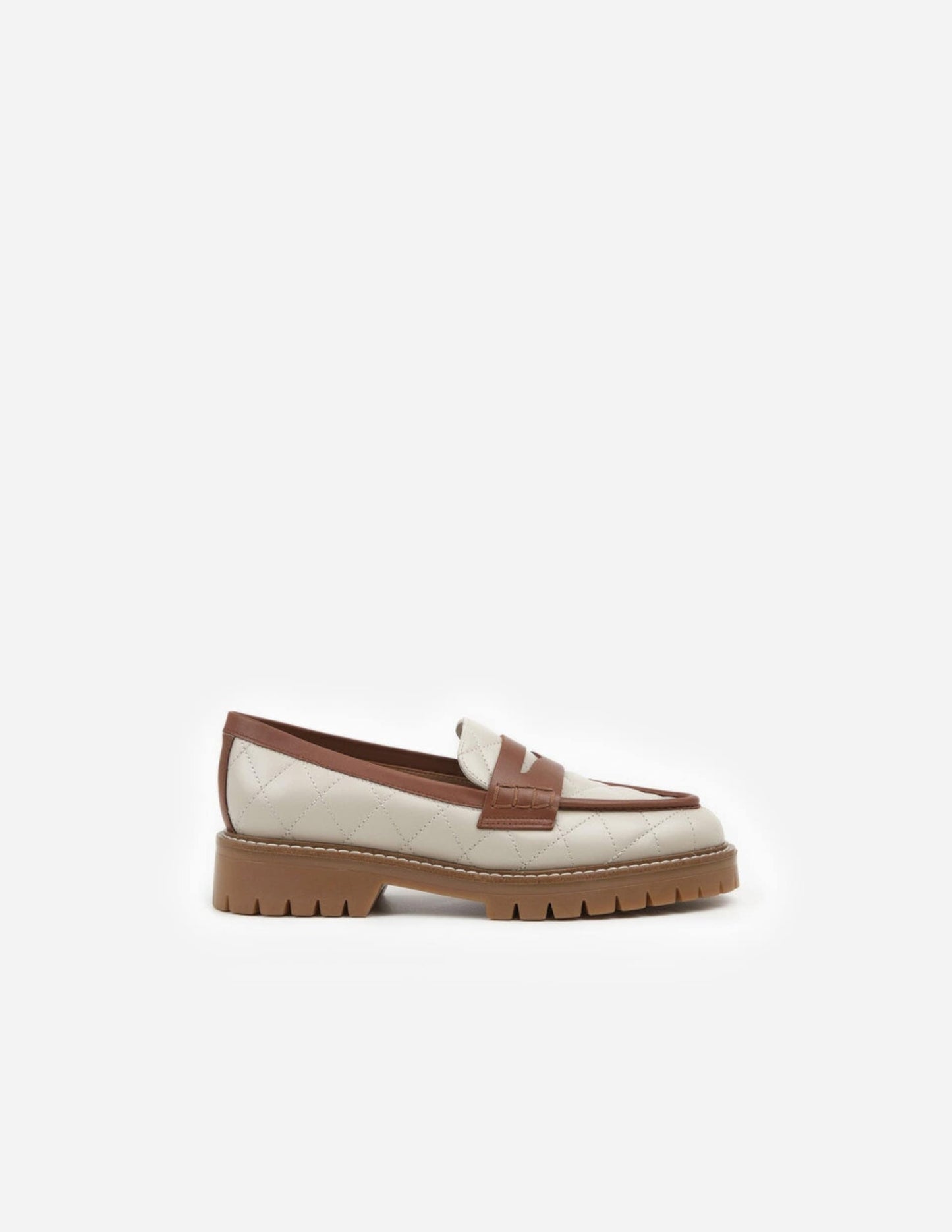 Signe Leather Creme/Caramel Flattered
