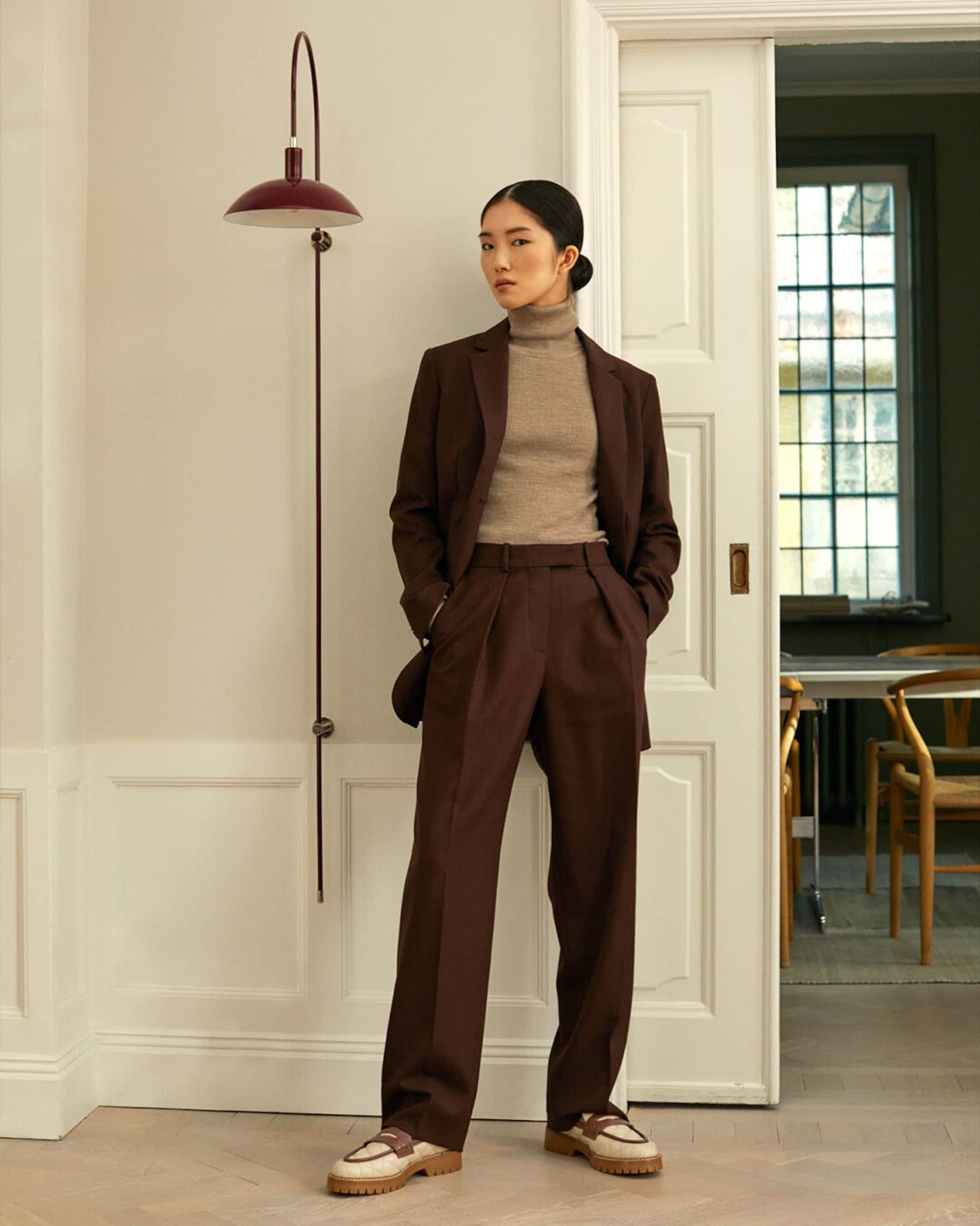 Signe Leather Creme/Caramel Flattered