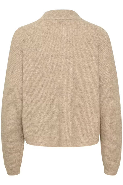 AlphaGZ Short Cardigan Warm Sand Gestuz