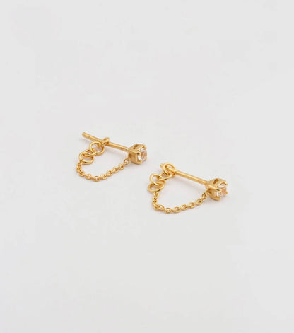 Minimalistica Solo Nova Earrings Gold Syster P