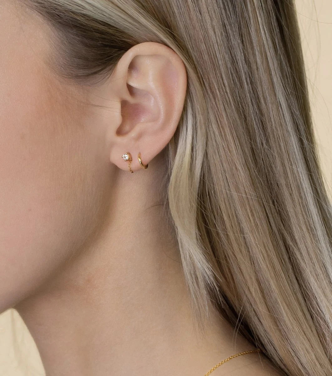 Minimalistica Solo Nova Earrings Gold Syster P