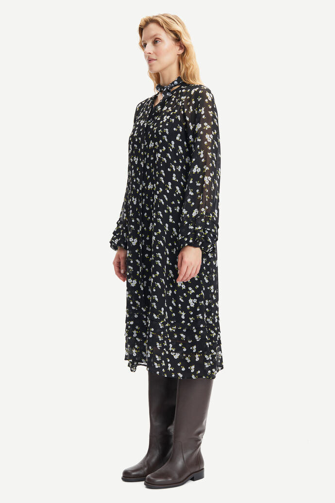 Elma Shirt Dress Aop Dark Meadow Samsoe Samsoe