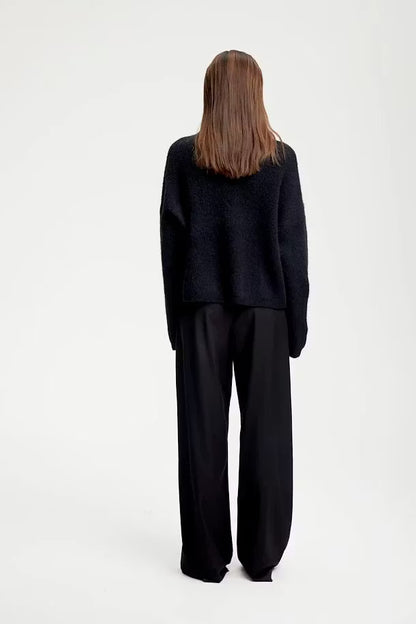 AlphaGZ Short Cardigan Black Gestuz