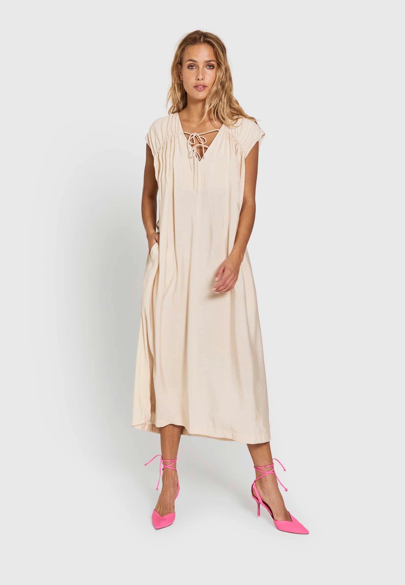 Alyssa Midi Dress Off White Norr
