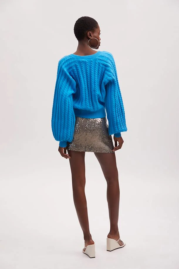 Lexi V-Cardigan Malibu Blue Gestuz