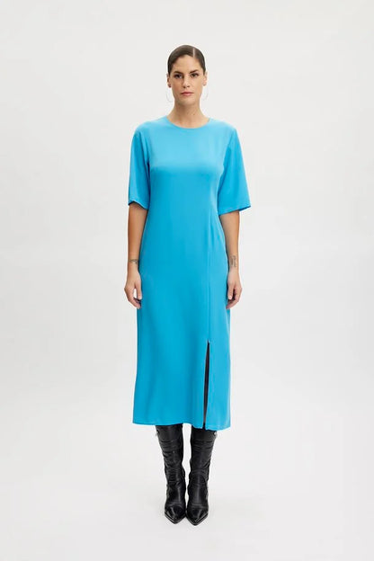 Melba Long Dress Malibu Blue Gestuz