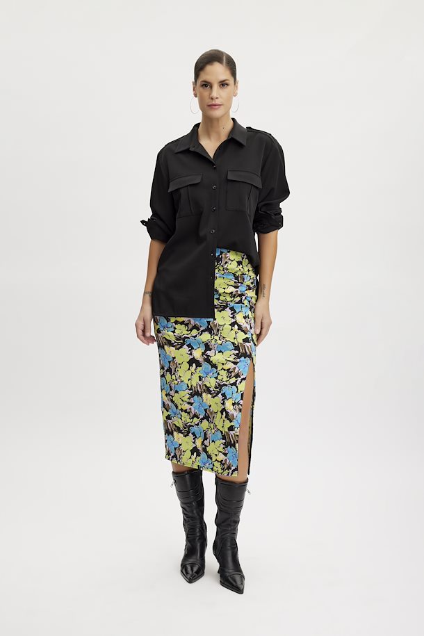 Rosille Skirt Blue Green Floral Gestuz