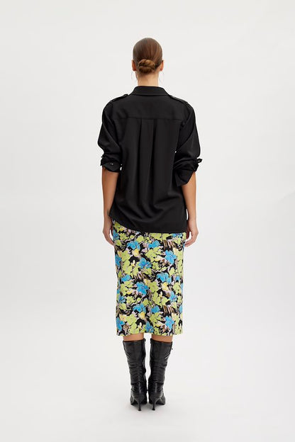 Rosille Skirt Blue Green Floral Gestuz