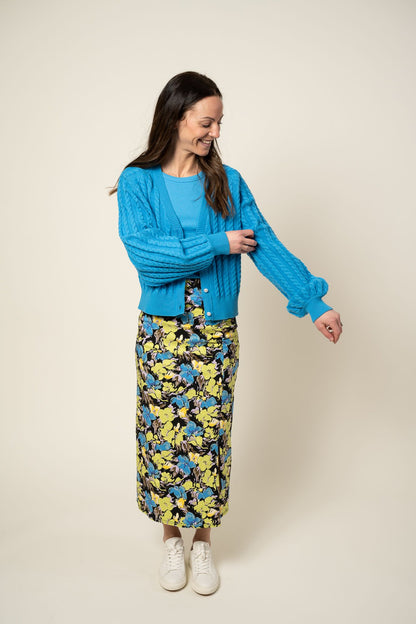 Lexi V-Cardigan Malibu Blue Gestuz