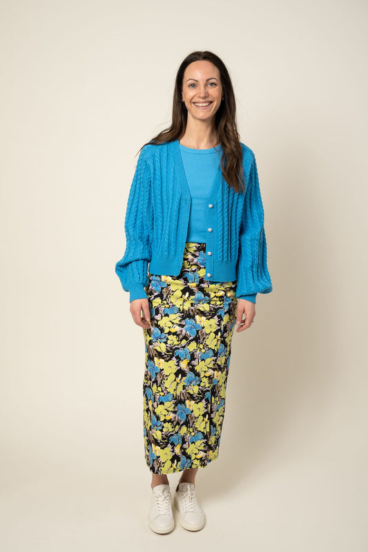 Lexi V-Cardigan Malibu Blue Gestuz