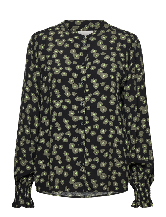 Merle Shirt Dusty Olive Print My Essential Wardrobe