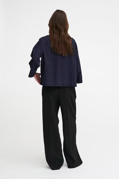LaraMW Short Shirt 115 Dark Blue My Essential Wardrobe