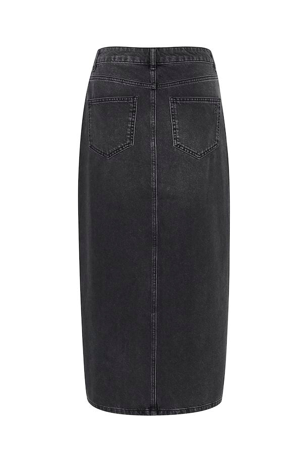 Louis Wrap Skirt Black Wash My Essential Wardrobe
