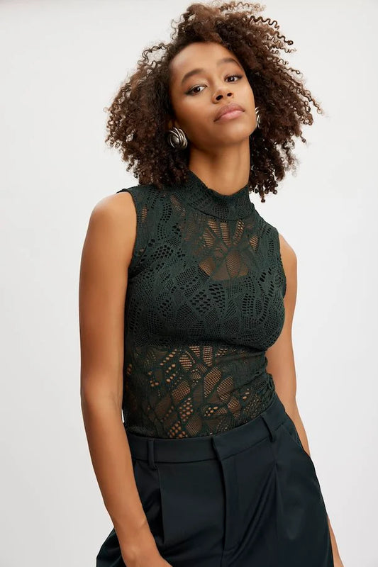 HilmaGZ Lace Tank Top Jet Set Gestuz