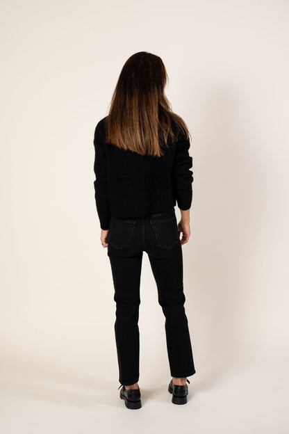 AlphaGZ Short Cardigan Black Gestuz